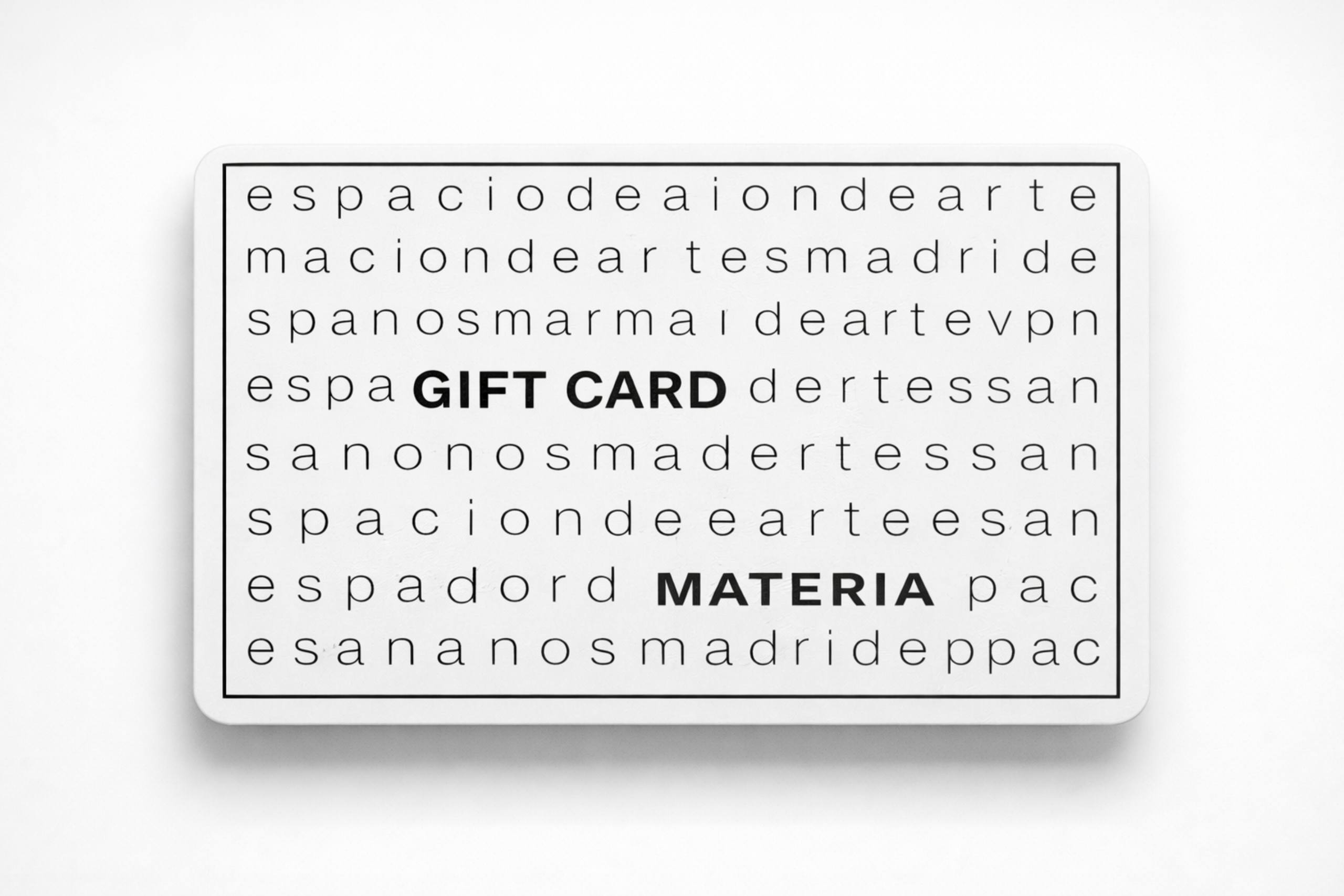 materia GIFT CARD